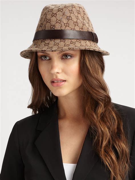 gucci fedora hat womens|gucci hat women price.